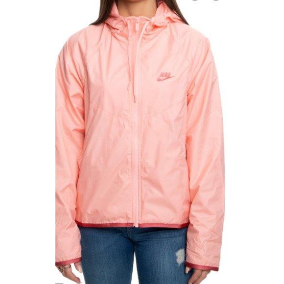 Nike Jackets & Blazers - Nike Windrunner Hooded weatherproof wind running lightweight Jacket peach XS NEW